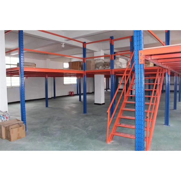 5000kg Storage Mezzanine Platforms Prefab Steel Mezzanine For Shop