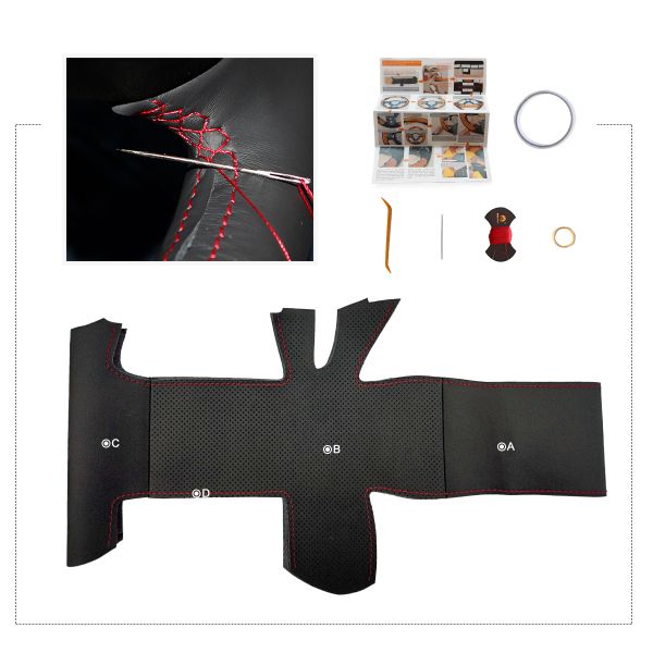 Red Thread Color Perfectly Fit Custom Car Interior Accessories for Ssangyong Rexton W