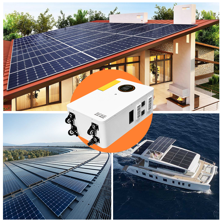 3.6KW Hybrid Solar Inverter with 7.68KWh LiFePO4 Battery 8000+ Cycles and Built-in MPPT Solar Charger for Home Energy Storage