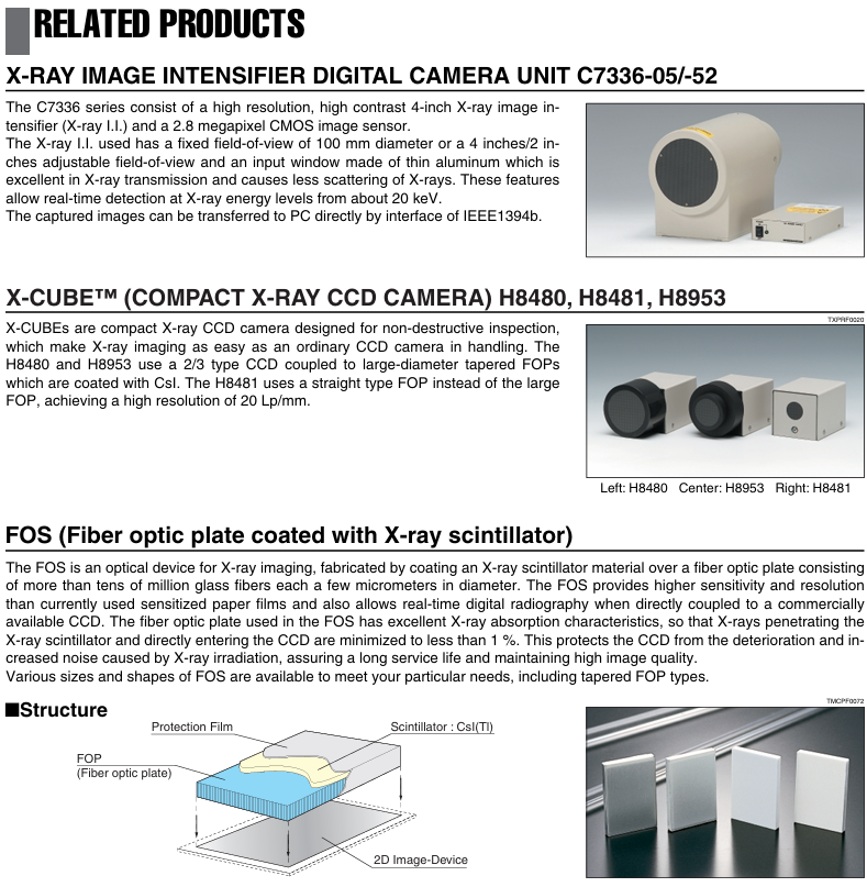 Hamamatsu L10321 X Ray Source For Microfocus Imaging High Reliability