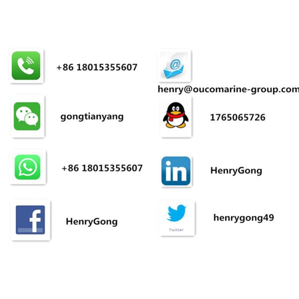 OUCO Tailor-made Ship Crane 3T@30M Electro Hydraulic Telescopic Boom Pedestal Crane