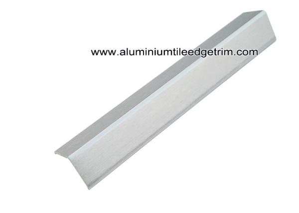 Brushed Silver Aluminum Metal Wall Edge Protector For Outside Corner