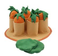 Os melhores brinquedos do deleite do enigma do alimento do enigma do deleite do cão de Diy do cão com 6 cenouras