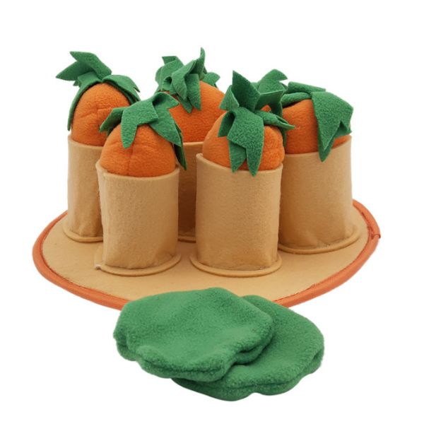 Самые лучшие игрушки обслуживания головоломки еды головоломки обслуживания собаки Diy собаки с 6 морковами