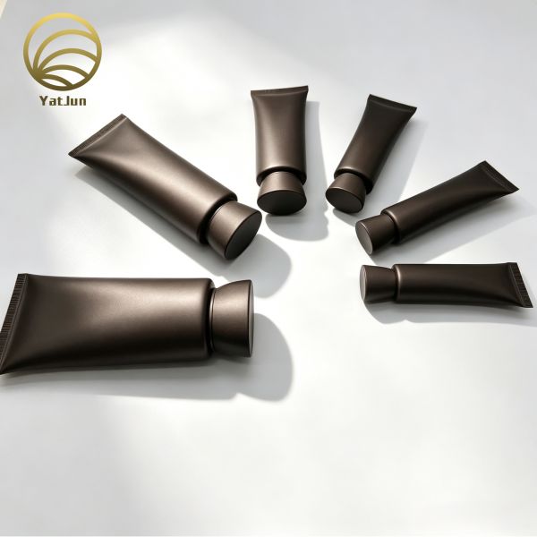 10ml 30ml 50ml 120ml Black PE empty oval cosmetic tube packaging for skincare