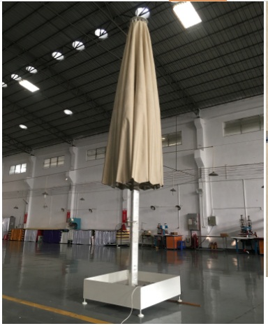 7м сильный ветер гигантский экстра большой наружный патио зонтик с светодиодными огнями