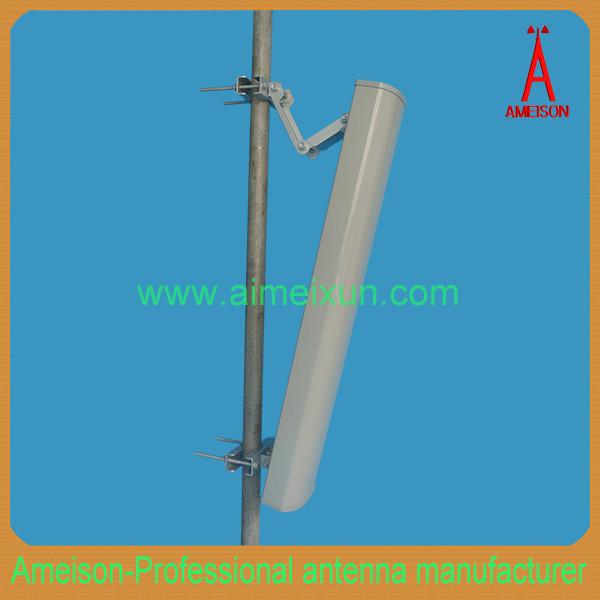 Ameison 5.1-5.8GHz 2x15dBi Dual Polarized Sector Panel Antenna with 2-N Female Connector
