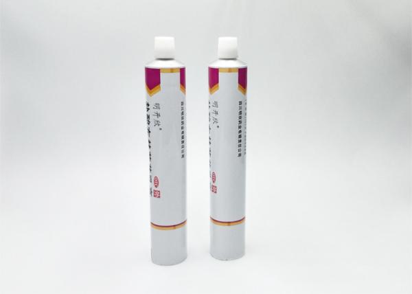 Hair Dyeing Aluminum Ointment Tubes M9 Outlet Thread With Phenolic Epoxy Lining