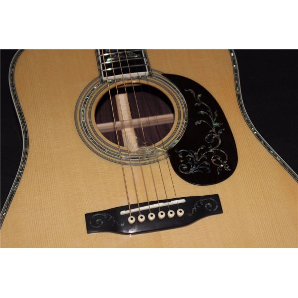 AAAAA all solid wood guitar customize right the best D shape right left handed acoustic electric guitar