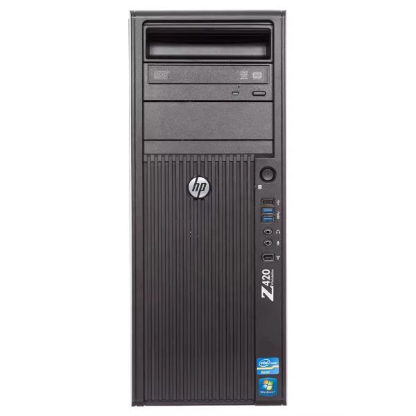 Durable Hp Z420 Workstation with Intel® Xeon® Processor E5 and 8 DIMM slots