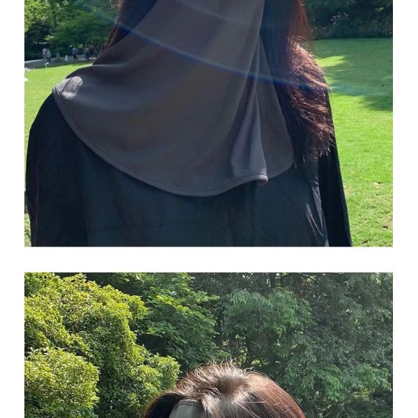 Взрыв интернет-звезды охватывает все лицо, чтобы предотвратить ультрафиолетовый свет