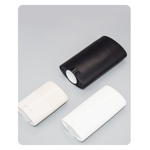 Do polipropileno cosmético da garrafa da bomba do tampão vara de desodorizante oval superior lisa 15g