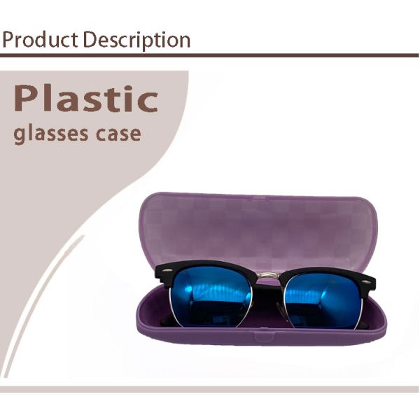 Green Purple Glasses Packing Plastic Spectacle Case