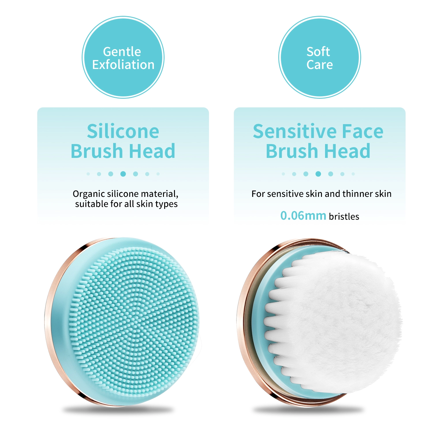 Silicone électrique de massage de visage de Sonic Facial Cleansing Brush SME profondément propre