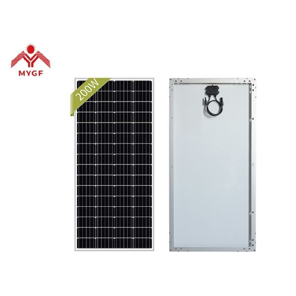 Monocrystalline Solar Module Mono Silicon Solar Silver Black Frame Optional