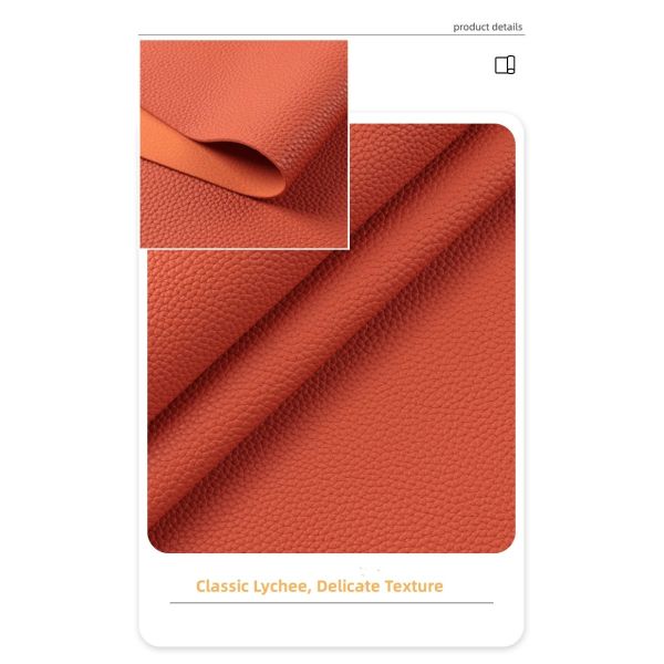 Pelucros de lichi de imitación de algodón y tela de fondo de terciopelo