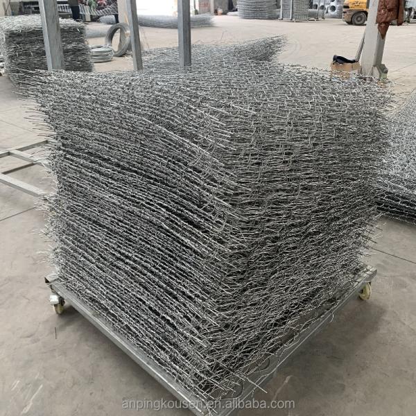 Galvanized Iron Wire Welding Pattern PVC Coated Gabion Basket for Flood Control Mesh