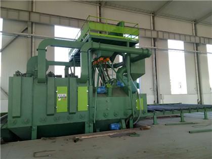 Steel Profile Continuous Feed Track Conveyor Shot Blasting Machine 4.5m/Min