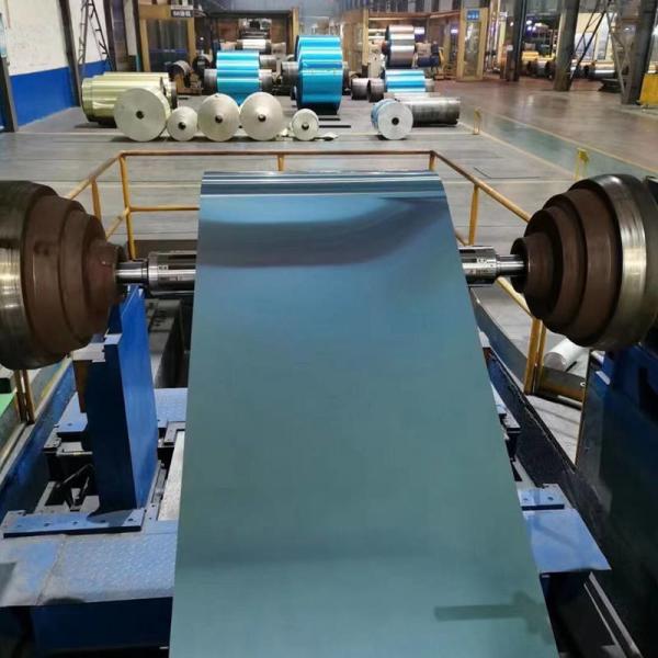 1100/1030b/3102/8011 Blue And Gold Color Aluminum Foil For Heat Exchange Constructions/Air Conditioners/Refrigerators/Freezers