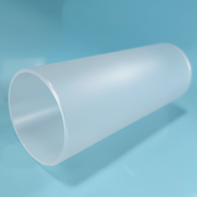 Frosted Outer Quartz Glass Tube OD 32.7mm ID 30mm Length 85mm Light Homogenizing Sleeve