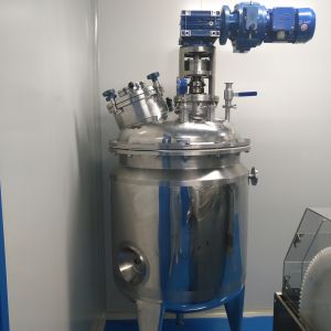 Réservoir de mélange en acier inoxydable de 300 litres avec agitateur de 4 kW pour la médecine