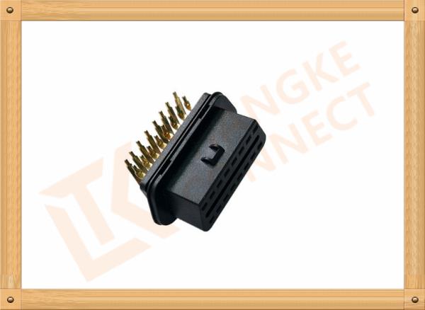 OEM 16 Pin Female Obd Ii Diagnostic Connector 90 Angle SOF006