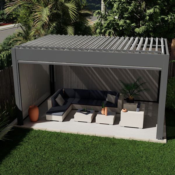 Aluminum outdoor pavilion to create a comfortable outdoor life