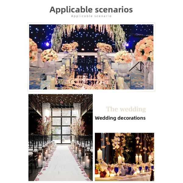 Acrylic Battery Powered Pillar Candles Glossy Flameless LED Candle Customized