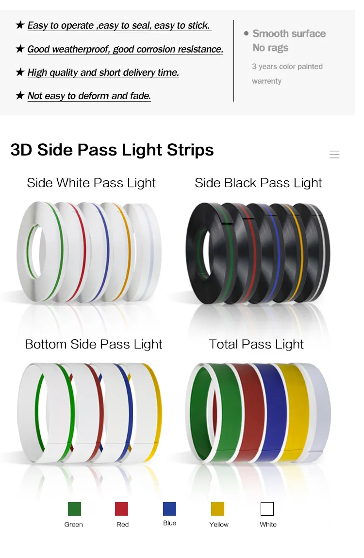 Впечатляющие вывески 3D боковые световые полосы пропуска 8 см 3D буквы боковые световые полосы