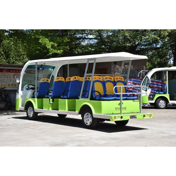 72V / 5KW Curtis Controller Electric School Bus / 14 Seater Electric Shuttle Car
