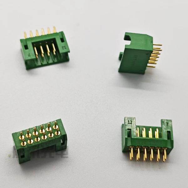 Jl24-12zjb 12-Pin Straight PCB Socket Rectangular Aviation Connector for Industrial Control Systems.