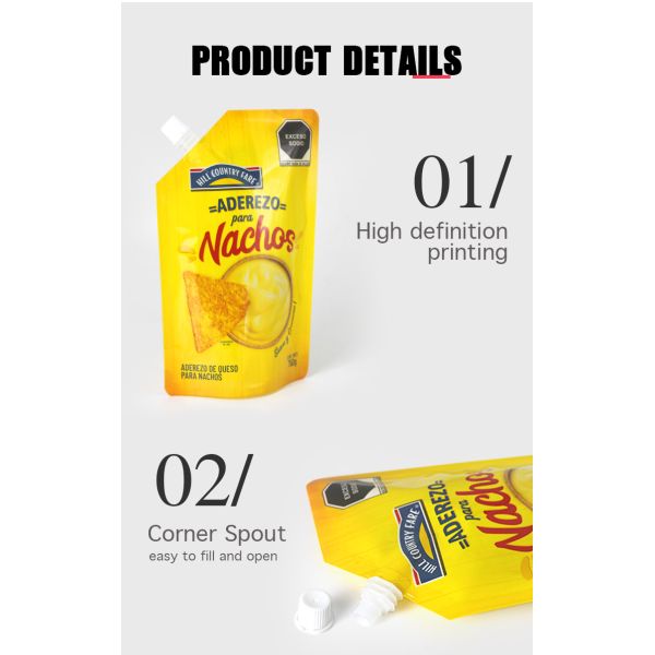 250ml 750ml Spouted жидкость для того чтобы стоять вверх выжимка арахисового масла LDPE мешков