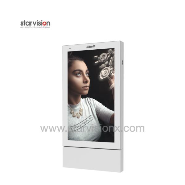 75 Inch Outdoor Digital Totem Industrial Grade 24/7 Usage LCD Digital Advertising Screen