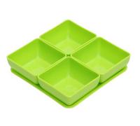 Plateaux en plastique moulés par injection colorée d'ABS pour les plateaux en plastique de portion de ménage