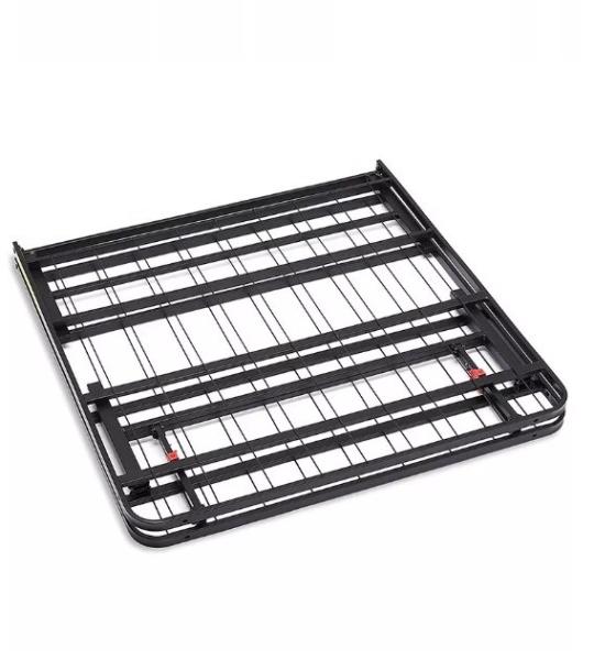 Modern Luxury Hotel Bed Frame in Black Iron for Single or Double Size Bedroom Furniture