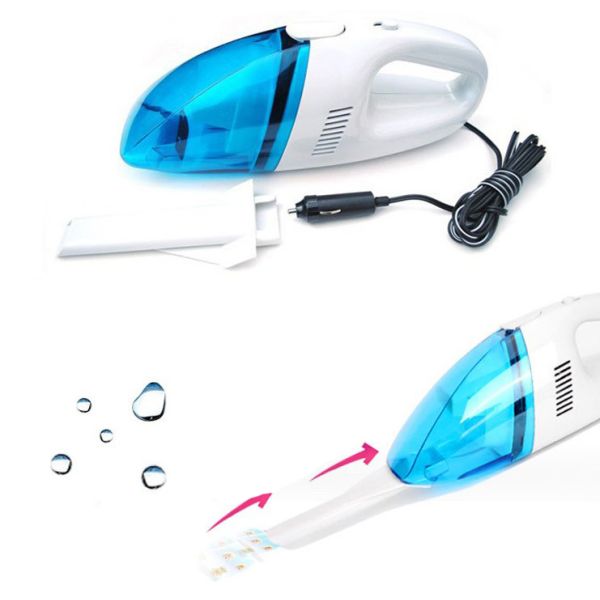 Влажный/сухой Handheld материал пластмассы пылесоса автомобиля в голубом белом цвете