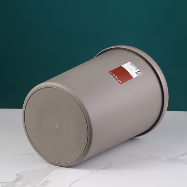 Round Household Dustbins Plastic For Kitchen Living Room 23x30cm