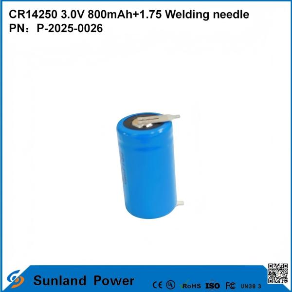 CR14250 3.0V 800mAh + 1.75溶接ニードルは、スマートメーター、水道メーター、電気メーター、ガスメーター、メモリバックアップ、CMOSメモリ、RTCリアルタイムクロック、ワイヤレスアラームセンサーに使用できます。