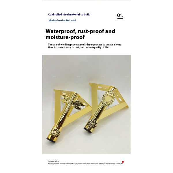 Wanjusheng a Variety of New Patterns Decorated Coffee Table Sofa Feet Iron Hardware Furniture Feet Cabinet Legs for Sale