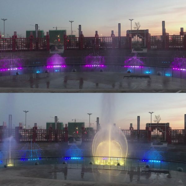 Маленький отель садовый парк портативный танцевальный подвижный фонтан