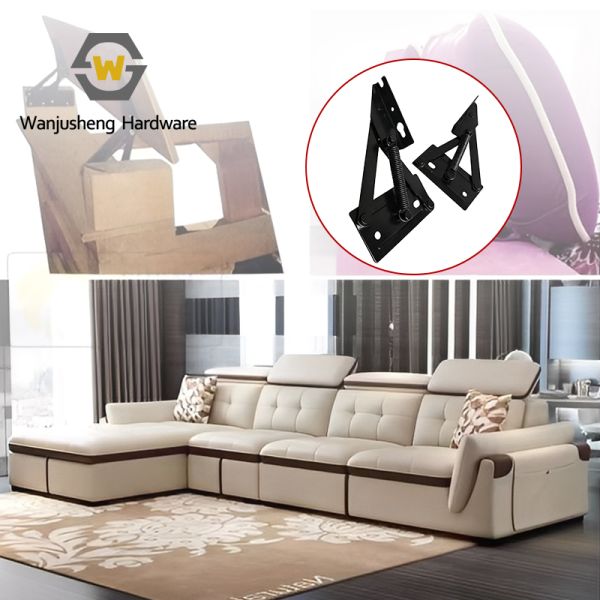 Multifunctional Furniture Hardware Accessories Sofa Triangular Spring Hinge Cabinet Hinge Storage Pallet Hinge Support Hinge