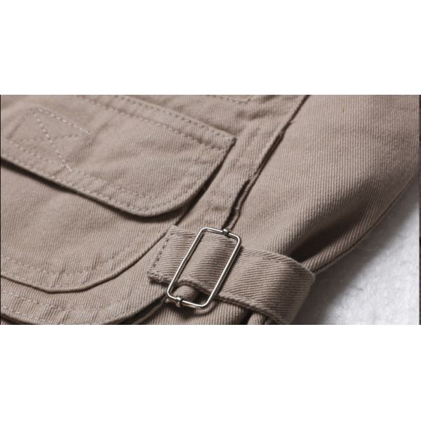 2022 Мульти-карманный V-шесть хлопчатобумажный простой пользовательский универсал танковый жилет мужской одежда мужские хлопчатобумажные жилеты рыболовные жилеты