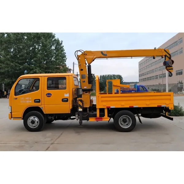 Small Truck Mounted Cranes Dongfeng 2t Knuckle Boom Truck Crane With 3 Arms