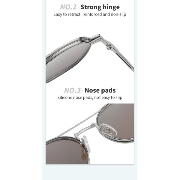 Магнитные солнечные очки UV400 закрепляют дальше для людей женщины поляризовывали ретро анти- слепимость