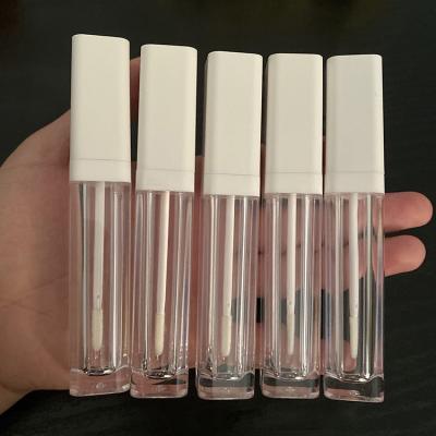Tubo vazio do brilho do bordo do quadrado 6.5ML com Logo Small Batch Customization
