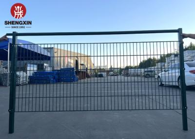 Powder Coated Galvanized Double Wire Mesh Fence For Soccer