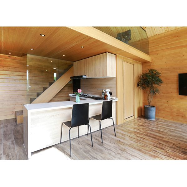 Unidad de hotel de cabina de hotel de casa de centro turístico de estudio de jardín pequeño prefabricado de acero ligero moderno