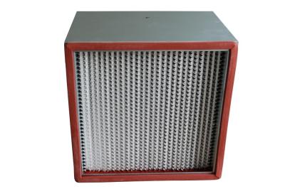 99% 0.3um Deep Pleated HEPA Filter High Temperature Customized Size