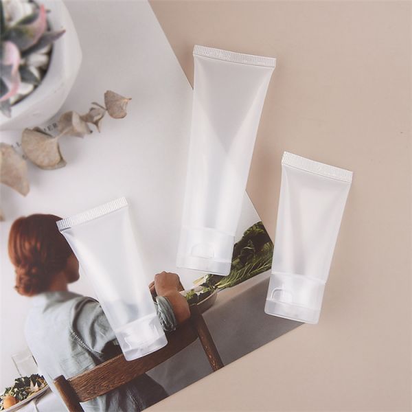 Transparent Plastic PE Tube for Custom Eco Friendly Hand Cream Cosmetic Packaging