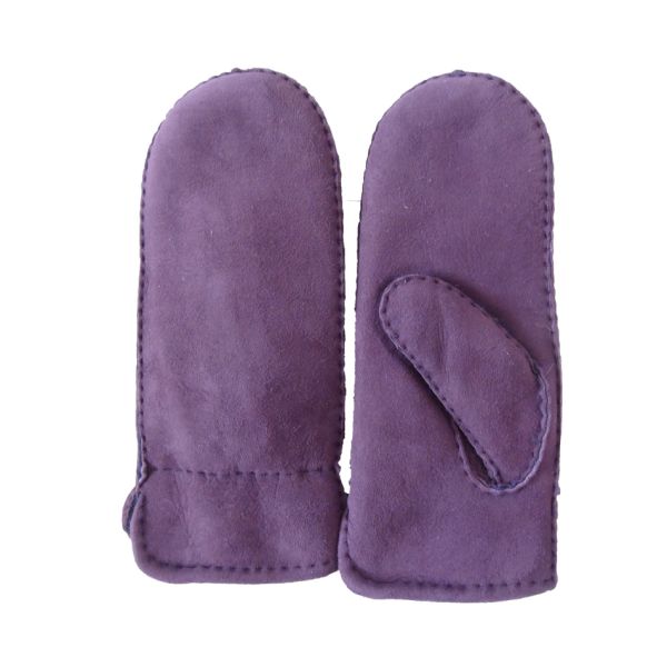 shearling lamb fur leather gloves hand sewing lady sheepskin 2019 mitten